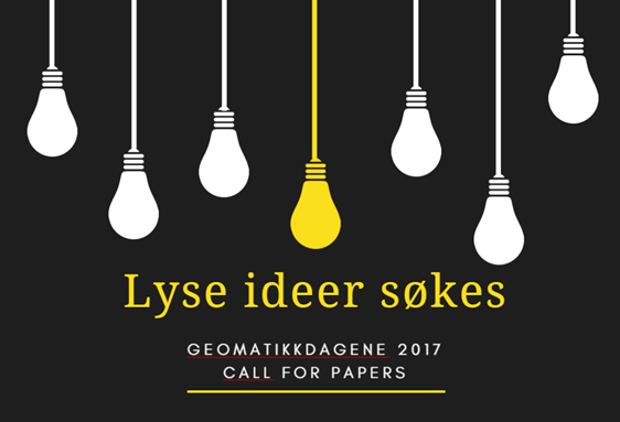 Call for papers Geomatikkdagene 2017
